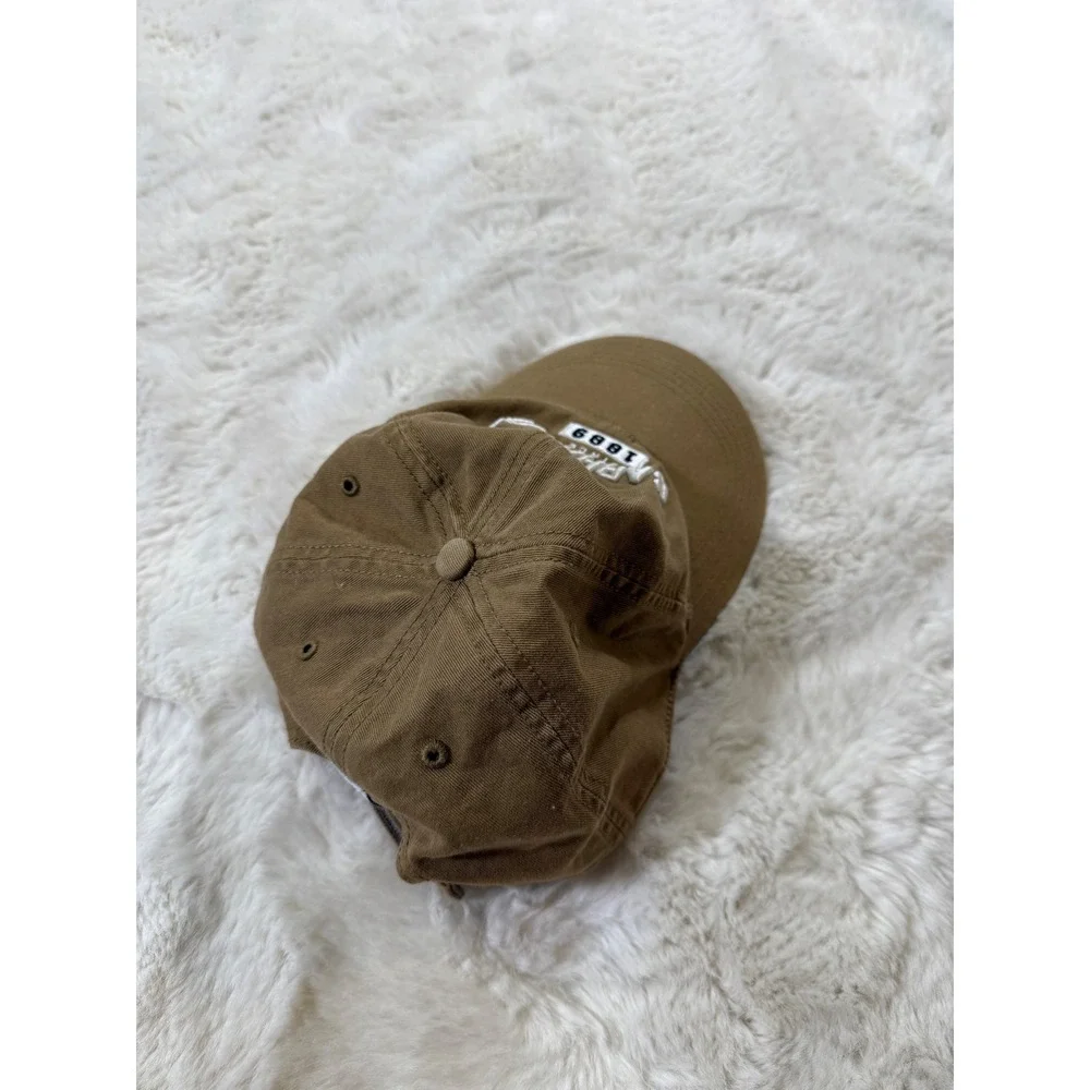 Carhartt Baseball Cap Brown Canvas Embroidered Dad Hat Workwear Utility Gorpcore